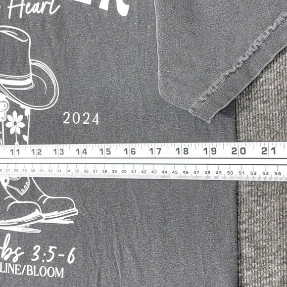 Proverbs 3:5‐6 T-Shirt Womens M Gray Surrender All Your Heart Comfort Colors - Picture 6 of 10